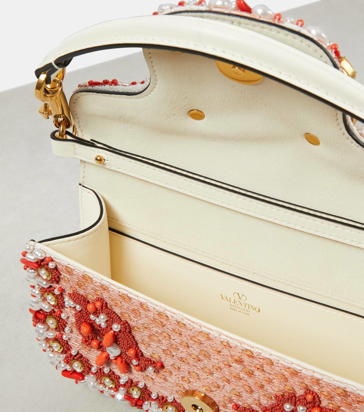 Valentino Garavani Locò Small embellished shoulder bag Valentino