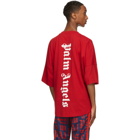 Palm Angels Red NS Logo T-Shirt