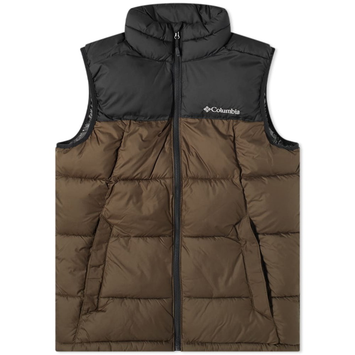 Photo: Columbia Men's Pike Lake Vest in Olive Green/Black