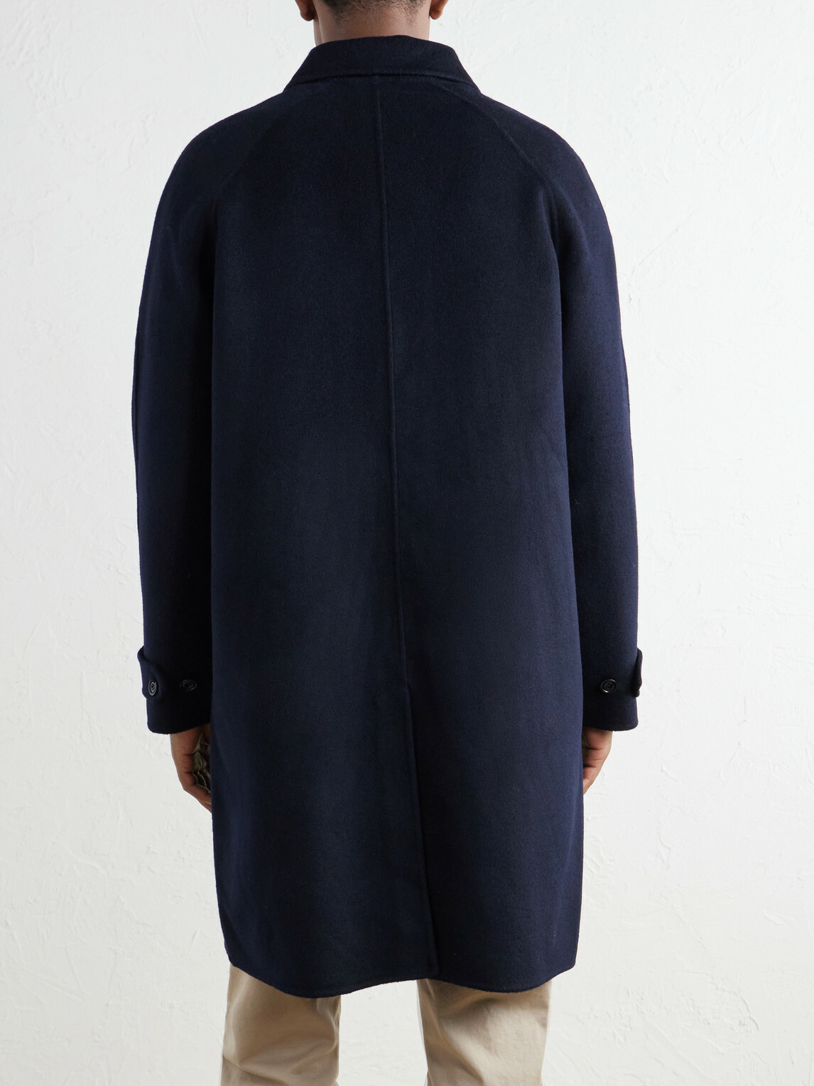Hartford - Craig Double-Faced Wool-Blend Coat - Blue