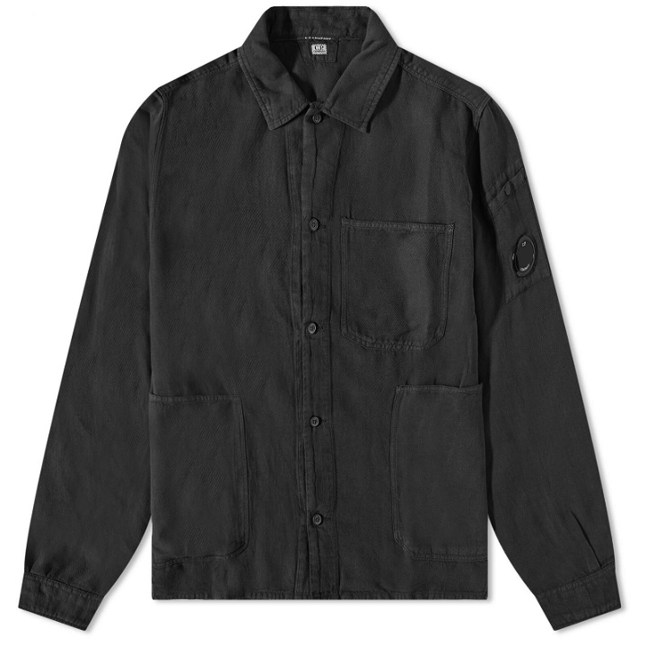 Photo: C.P. Company Men's Lens Button Down Shirt in Black
