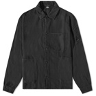 C.P. Company Men's Lens Button Down Shirt in Black