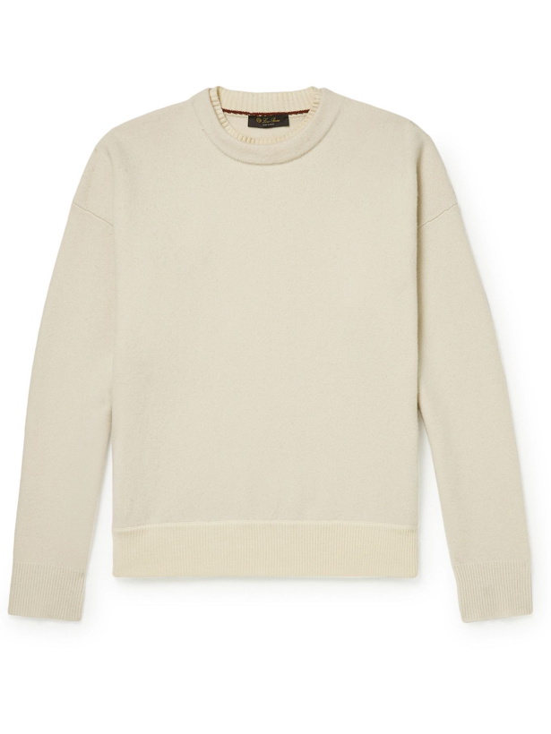 Photo: Loro Piana - Layered Garment-Dyed Wish Virgin Wool Sweater - Neutrals