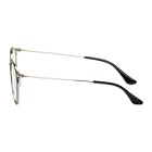 Ray-Ban Black and Silver Round RB6378 Glasses