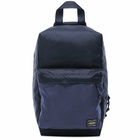 Porter-Yoshida & Co. Men's Force Sling Shoulder Bag in Navy