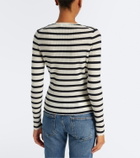 Veronica Beard Anwin striped wool cardigan