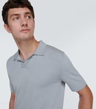 Brioni Cotton and silk polo shirt