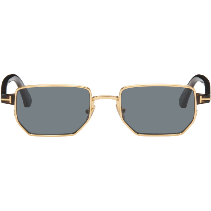 Photo: TOM FORD Gold & Black Liam Sunglasses