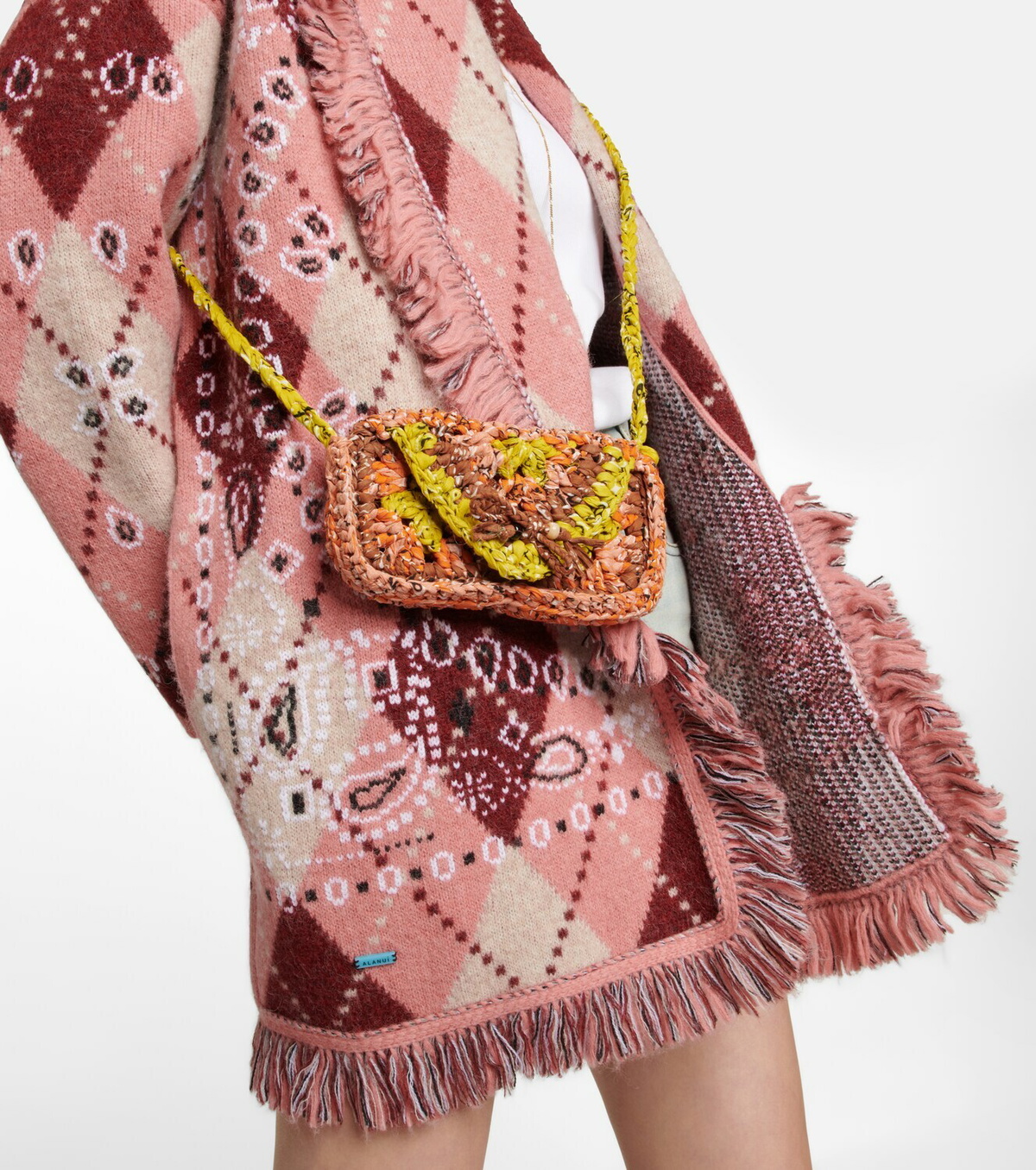 Alanui - Bandana crochet phone pouch