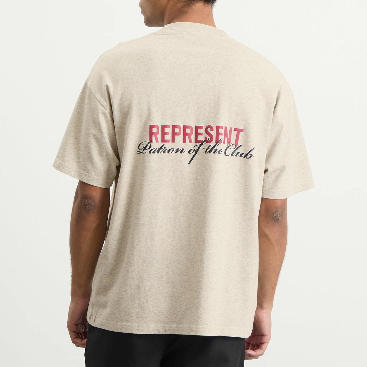 Represent Men's Patron Of The Club T-Shirt in Cream Marl