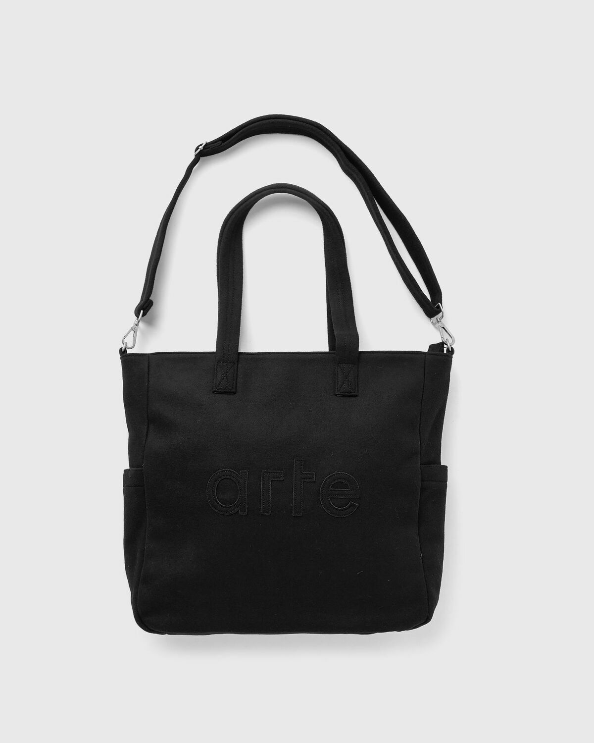 Arte Antwerp Thompson Wool Tote Bag Black Tote & Shopping Bags 