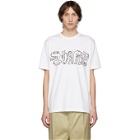 Comme des Garcons Homme White Jersey Graphic T-Shirt