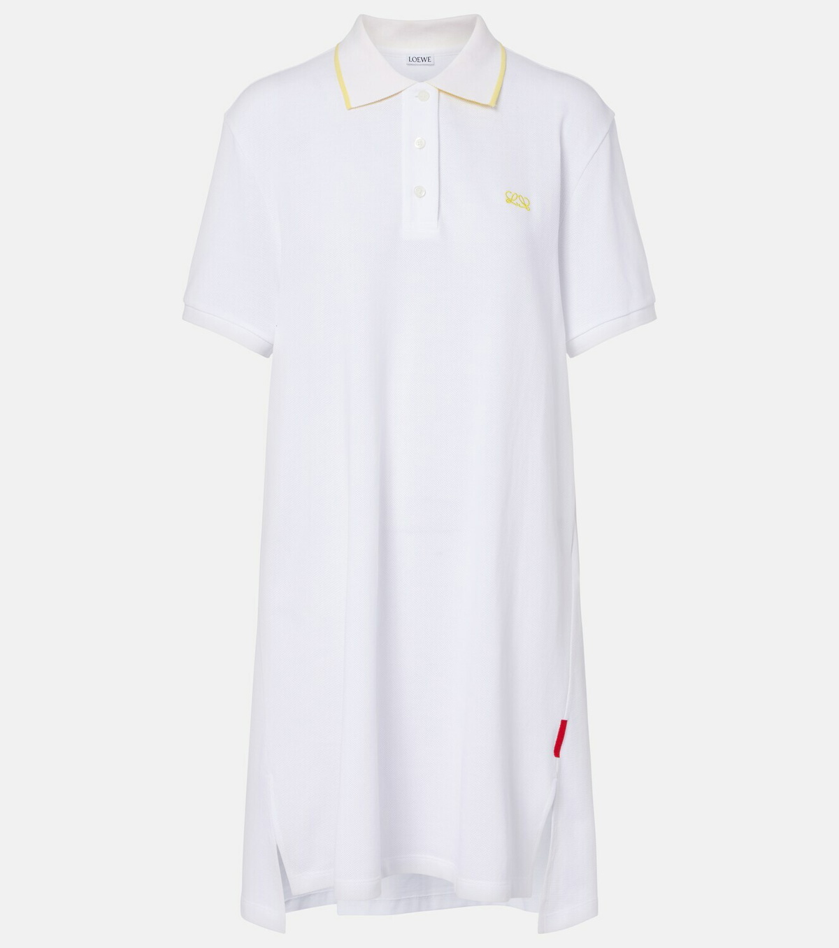 Loewe Double L cotton piqué polo dress