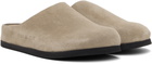 Common Projects Taupe Suede Slip-on Loafers