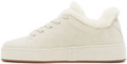 Loro Piana Off-White Fur & Suede Winter Nuages Sneakers