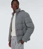 Brunello Cucinelli Padded hooded cashmere jacket