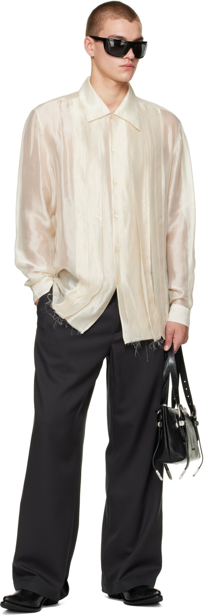 OUR LEGACY Gray Still Chino Trousers