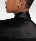 Loewe - Anagram crystal-embellished earrings