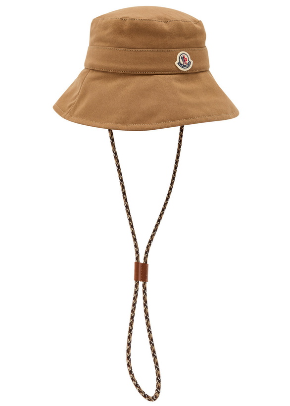 Photo: Moncler Drawstring Cotton Bucket hat Bronze