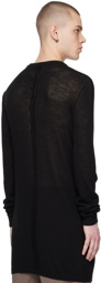 Rick Owens Black Cutout Sweater