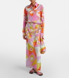 Pucci Orchidee cotton beach cover-up