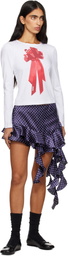Sandy Liang Navy Lucy Miniskirt