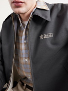 Visvim - Kluane Logo-Embroidered Wool and Silk-Blend Blouson Jacket - Gray