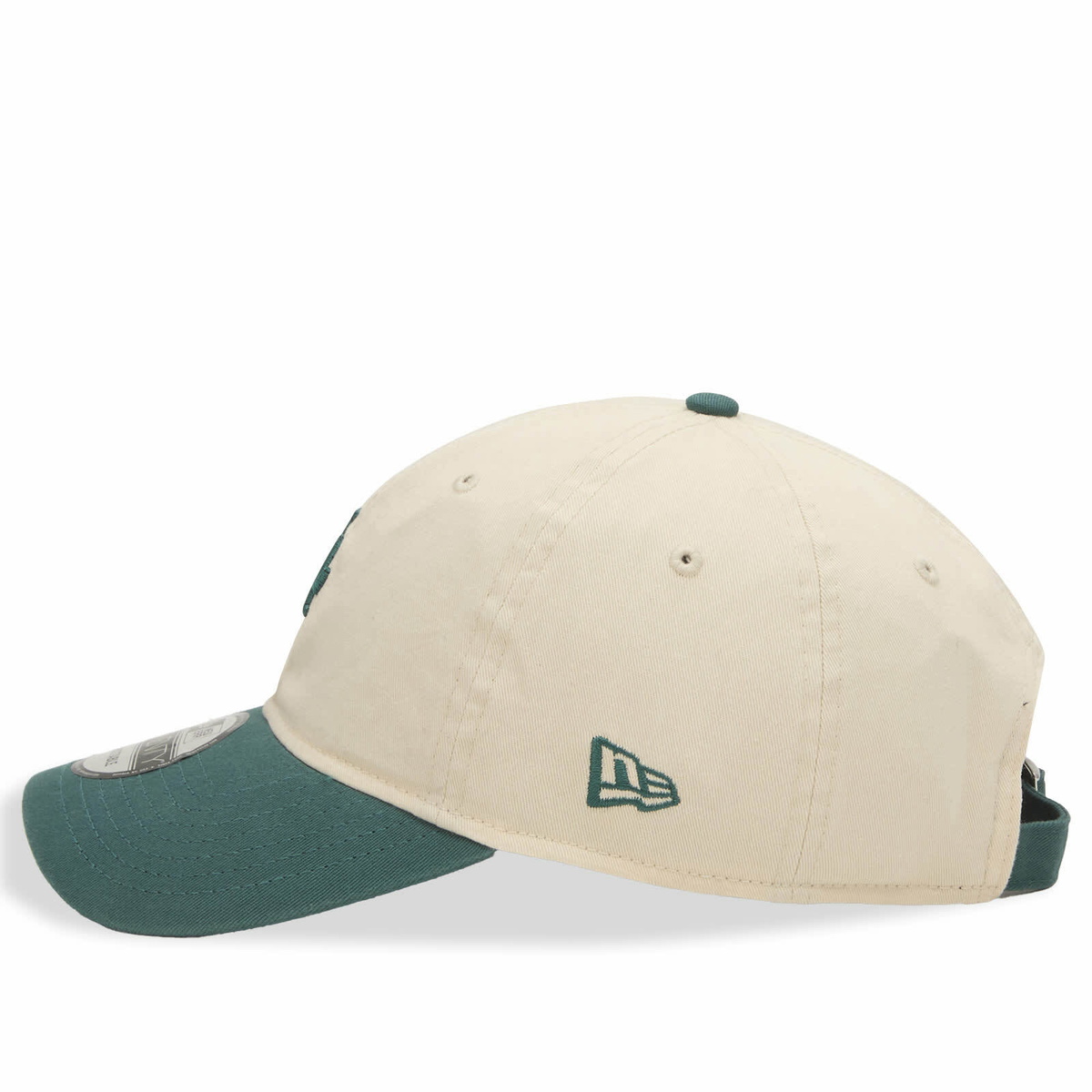 New Era LA Dodgers Mini Washed 9Twenty Cap in Natural/Green 