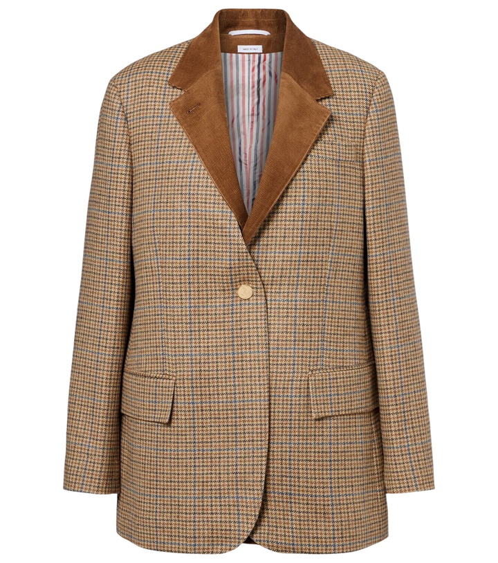 Photo: Thom Browne Gunclub houndstooth wool blazer