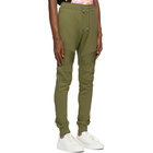 Balmain Green Flocked Logo Lounge Pants