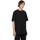 Off-White Black and Silver Oversized Backbone T-Shirt