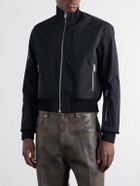 Rick Owens - Rib-Trimmed Canvas Blouson Jacket - Black