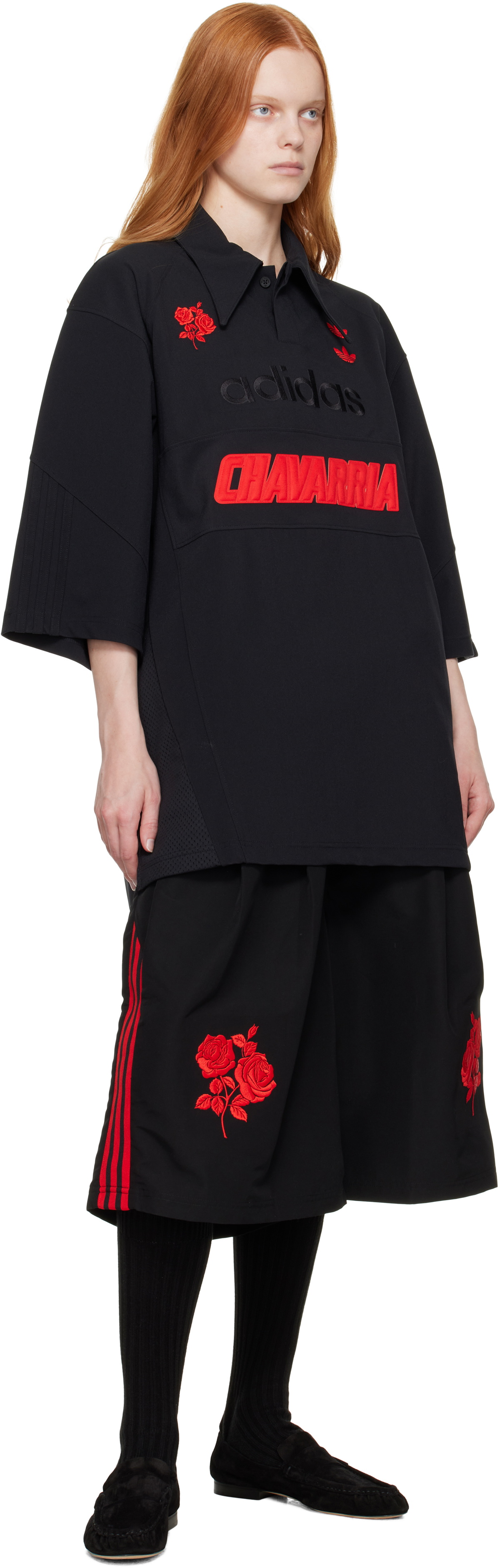 WILLY CHAVARRIA Black adidas Originals Edition Long Shorts