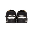 Versace Black Buckle Sandals