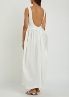Rohe Sculpted Cotton-blend Poplin Maxi Dress White