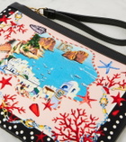 Dolce&Gabbana Capri printed canvas pouch