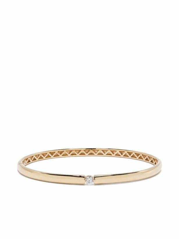 Photo: Persée 18kt Yellow Gold Zeus Diamond Bangle Bracelet