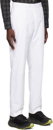 PALMER White Embroidered Trousers
