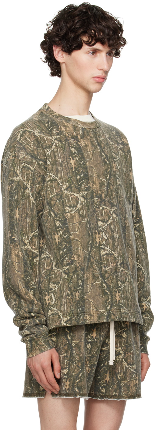 John Elliott Khaki Skeptic Sweatshirt