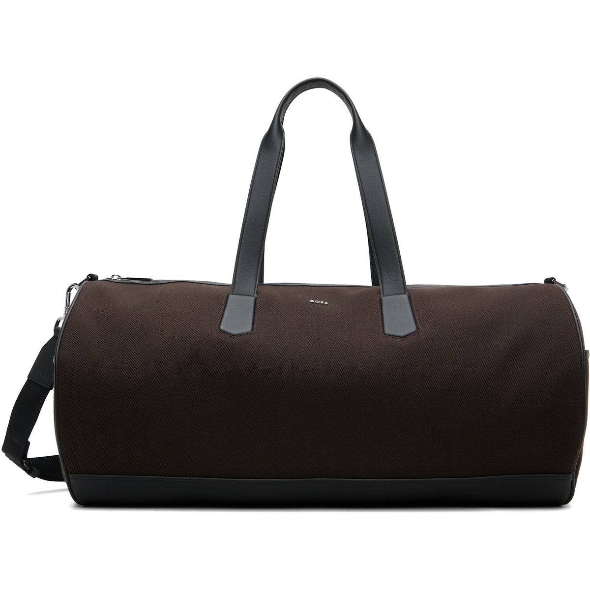 BOSS Brown Twill Duffle Bag