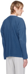 HOMME PLISSÉ ISSEY MIYAKE Blue Pleated Cardigan