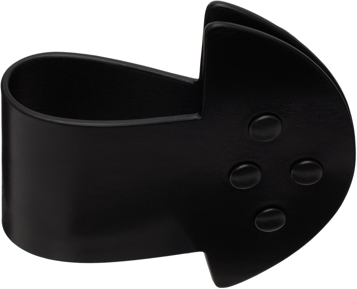 Rick Owens Black Hollywood Anthem Cuff Bracelet Rick Owens