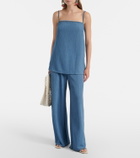 Jade Swim Iris seersucker top
