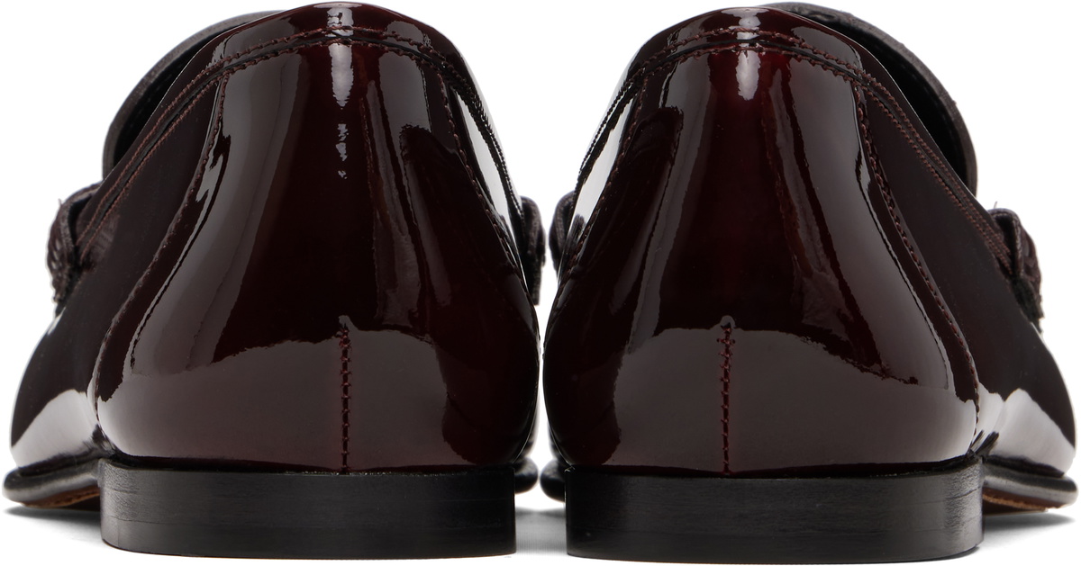Chloé Burgundy 'Chloé' Loafers