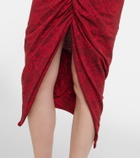 Vivienne Westwood Pulling cotton jacquard midi dress