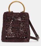 Chloé Summer Banana Mini raffia crossbody bag