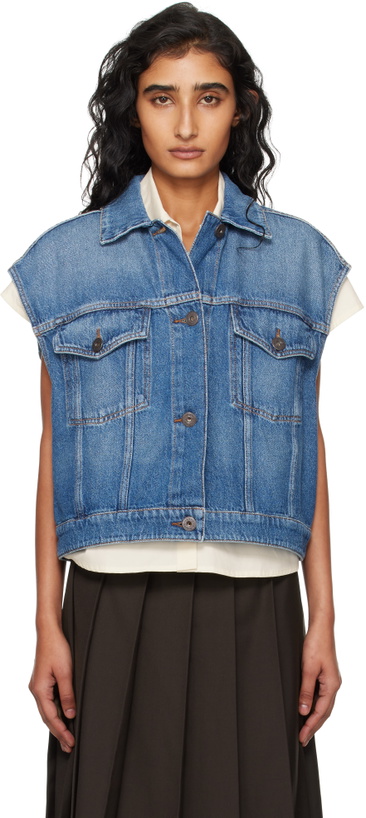 Photo: Weekend Max Mara Blue Mappa Denim Vest