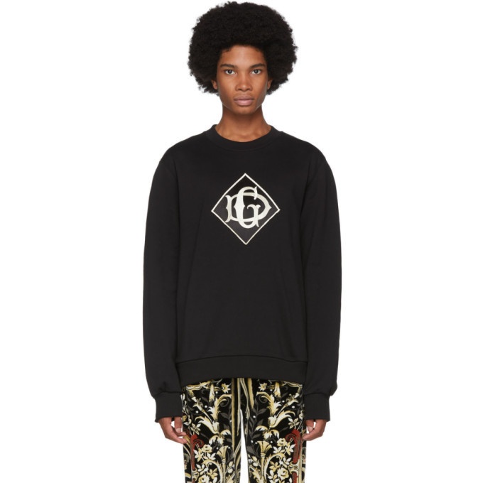 Photo: Dolce and Gabbana Black Logo Sweatshirt