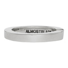 ALMOSTBLACK Silver Band Ring