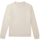 LOEWE - Logo-Embroidered Loopback Cotton-Jersey Sweatshirt - White